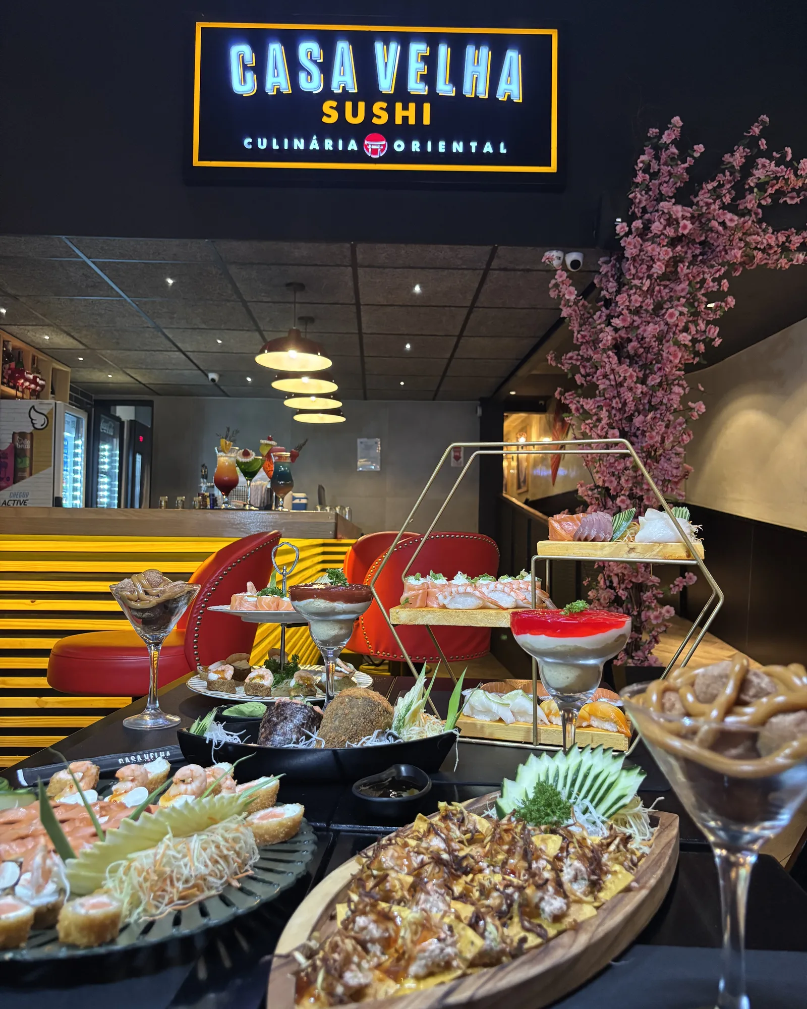 Interior da Casa Velha Sushi