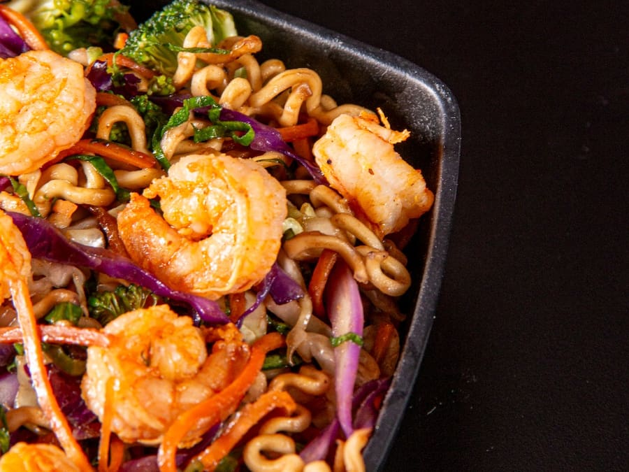 Yakisoba de Camarão